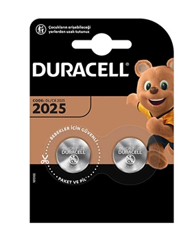 Duracell Lithium Button Battery 2025 2's 3 Volt  Picture of Duracell Lithium Button Battery 2025 2's 3 Volt