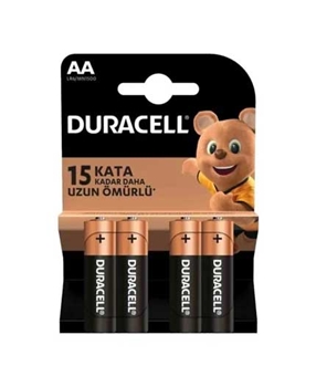 Duracell Basic Battery AA 4's duracell,duracell Duracell, AAA pil, ince kalem ,basic kalem,pil, kalem pil, pil,AA X4 LR/6 MN 1500,uzun süreli piller,pil çeşitleri,toptan satın al,toptan tr,toptan mağazacılık