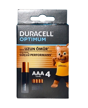 Duracell Battery Optimum Slim Pen 4 AAA Picture of Duracell Battery Optimum Slim Pen 4 AAA