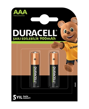 Duracell ReChargable Battery 2's AAA 900 mAh Picture of Duracell ReChargable Battery 2's AAA 900 mAh