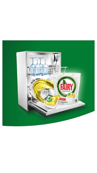 Picture of Fairy Dishwasher Tabs 36's All in One  - Lemon