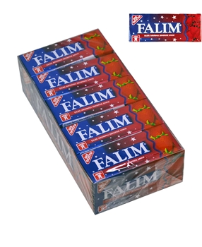 Falım Sakız 7 gr X 20'li Paket Çilek Aromalı Şekersiz Picture of Falım Sakız 7 gr X 20'li Paket Çilek Aromalı Şekersiz