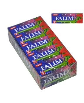 Falım Sakız 7 gr X 20'li Paket Karpuz Aromalı Şekersiz Picture of Falım Sakız 7 gr X 20'li Paket Karpuz Aromalı Şekersiz