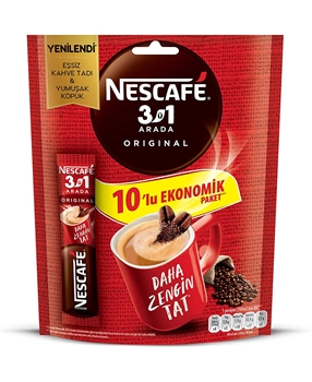 Nescafe 3 in 1 17,5 gr 10's Pack nescafe, neskafe, kahve, toz kahve, çözünebilir kahve, şekerli kahve, kremalı kahve, 3ü1 arada, toptan kahve, tekli nescafe, tek seferlik nescafe, tek fincanlık nescafe, toptan nescafe, neskafe, toptan neskafe, neskafe fiyatları
