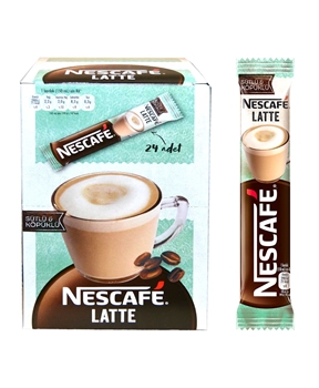 Nescafe Sütlü Köpüklü Kahve 24'lü Paket Crema Latte nescafe, neskafe, kahve, toz kahve, çözünebilir kahve, sütlü kahve, latte, hazır latte, toz latte, nescafe latte