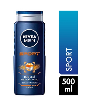 Nivea Men's Shower Gel 500 ml Sport Picture of Nivea Men's Shower Gel 500 ml Sport