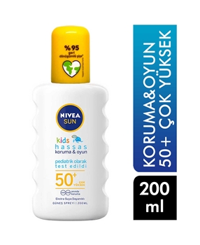 Nivea Sun Spray For Kids 200ml +50 SPF Picture of Nivea Sun Spray For Kids 200ml +50 SPF