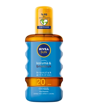 Nivea Sun Oil 200ml Protection & Bronze 20+ SPF Picture of Nivea Sun Oil 200ml Protection & Bronze 20+ SPF