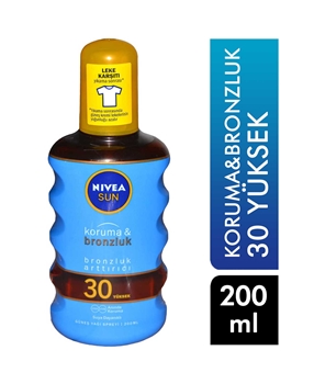 Nivea Sun Oil 200ml Protect&Tan 30+SPF Picture of Nivea Sun Oil 200ml Protect&Tan 30+SPF