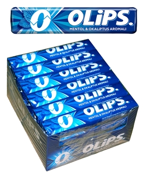 Olips Şekerleme 28 gr x 24'lü Paket Mentol & Okaliptus Aromalı Bonbon 	olips, olips şeker, mentollü şeker