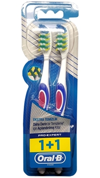 Oral B ToothBrush 1+1 Pro-Expert Extra Clean - Medium Picture of Oral B ToothBrush 1+1 Pro-Expert Extra Clean - Medium