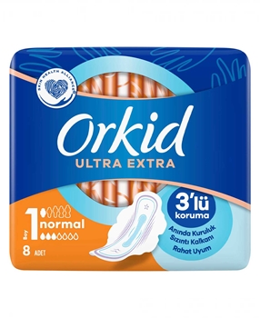 Orkid Hygienic Pad Ultra Extra 8's Normal Picture of Orkid Hygienic Pad Ultra Extra 8's Normal