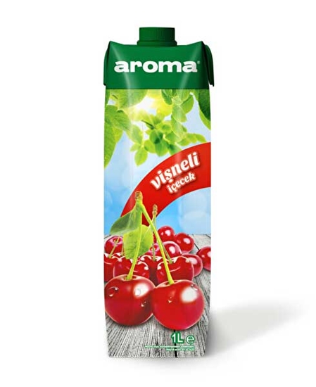 Picture of Aroma Meyve Suyu 1 lt x 12'li Koli Vişneli İçecek