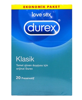Durex Prezervatif 20'li Klasik durex, prezervatif, klasik prezervatif, kondom, durex kondom, durex prezervatif fiyatları, durex kondomlar, kondom fiyatları, kondom satın al, prezervatif satın al, durex prezervatif çeşitleri