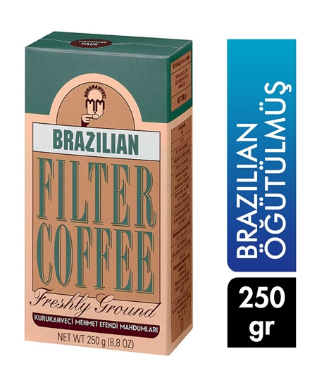 Picture of Kurukahveci Mehmet Efendi Brazilian Filter Coffee Grounded 250 g X 12 Pieces Box