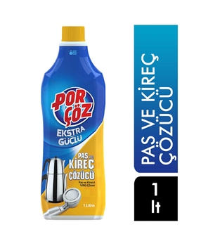 Porçöz Pas ve Kireç Çözücü 1 lt porçöz, kireç çözücü, kireç sökücü, pas çözücü, pas sökücü, kir sökücü, kir çözücü, banyo temizleyici, yüzey temizleyici, porçöz satın al, porçöz fiyatları, toptan porçöz, toptan temzilik malzemeleri, toptan temizlik ürünleri