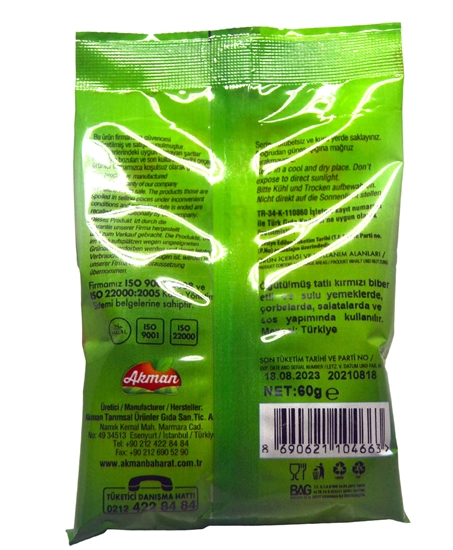 Picture of Akman Tatlı Biber 60 gr