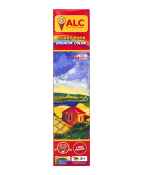ALC Guvaş Boya 6 Renk alc, guaj boya, guvaş boya, boyama, boya seti, okul alışverişi, kırtasiye ürünleri