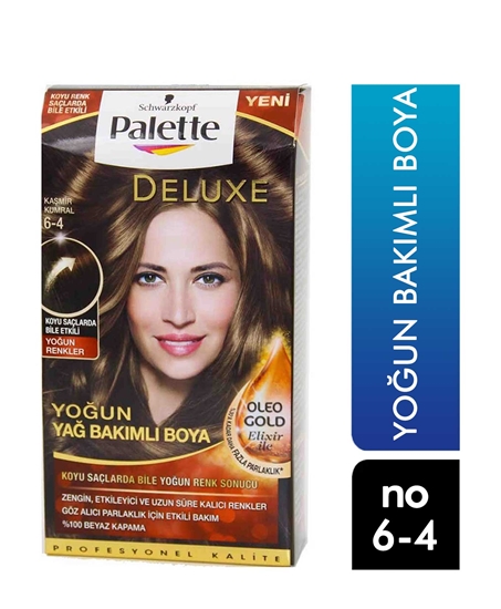 Picture of P-Palette Deluxe Kaşmir Kumral 6-4 Tüp Krem Saç Boyası 50 ml