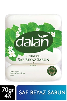 Dalan Sabun Geleneksel 4 X 70 gr Saf Beyaz Klasik Picture of Dalan Sabun Geleneksel 4 X 70 gr Saf Beyaz Klasik