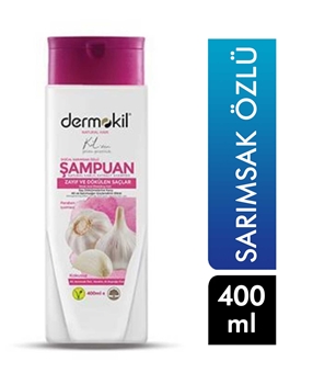 Dermokil Şampuan 400 ml Sarımsak Özlü Zayıf ve Dökülen Saçlar İçin Picture of Dermokil Şampuan 400 ml Sarımsak Özlü Zayıf ve Dökülen Saçlar İçin