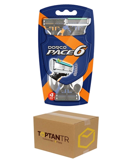 Picture of Dorco Pace6 Razor 3 Blister X 72 Pack