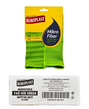 Koroplast Temizlik Bezi Mikrofiber Mutfak Yağ & Kir Picture of Koroplast Temizlik Bezi Mikrofiber Mutfak Yağ & Kir