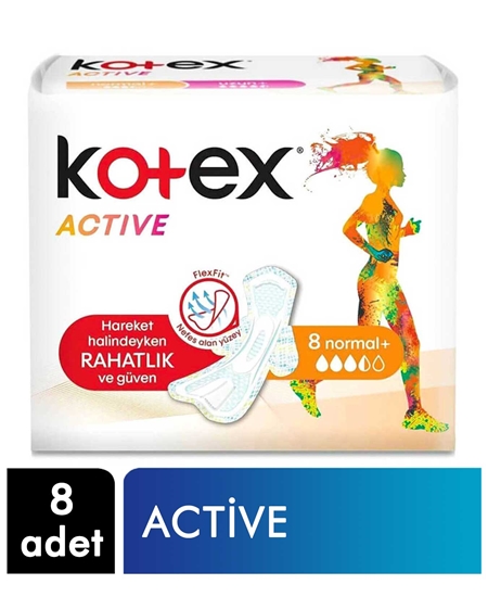 Picture of KOTEX ACTIVE SINGLE NORMAL (8X24)