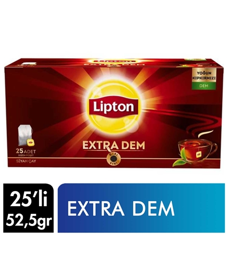 Picture of Lipton Bardak Poşet Çay 25'li Paket X 12'li Koli Extra Dem