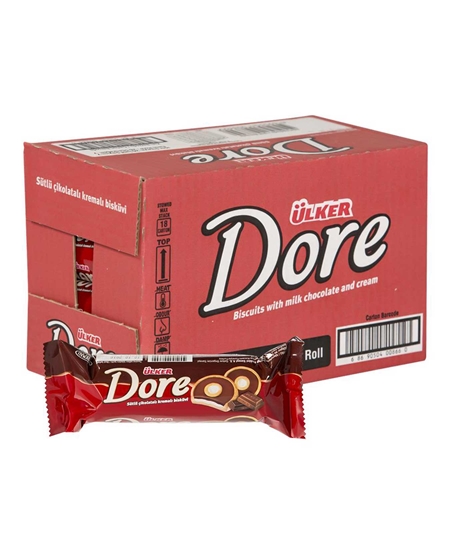 Picture of p- Ülker Dore Bisküvi 86 gr X 24'lü Paket Sütlü Çikolatalı Kremalı