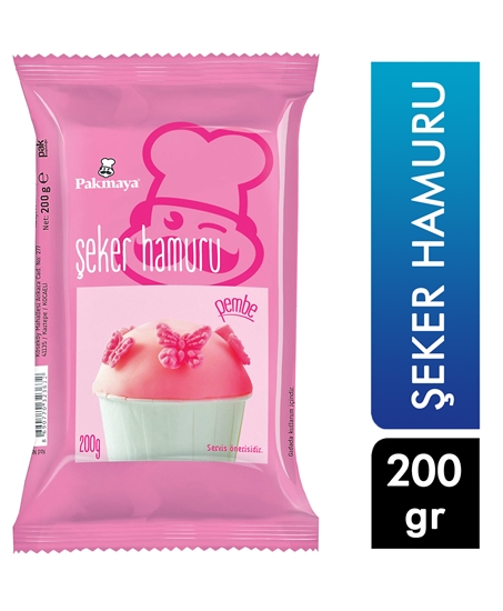 Picture of Pakmaya Şeker Hamuru Pembe 200 gr