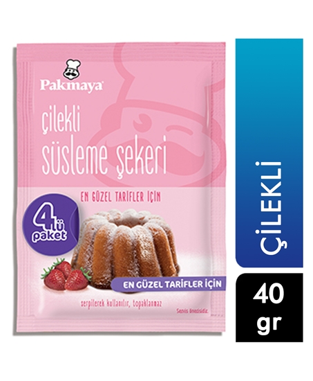Picture of Pakmaya Süsleme Şekeri Çilekli 4x10 gr