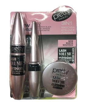 Pretty Beauty 3'ü 1 Arada Maskara, Göz Kalemi, Pudra Picture of Pretty Beauty 3'ü 1 Arada Maskara, Göz Kalemi, Pudra