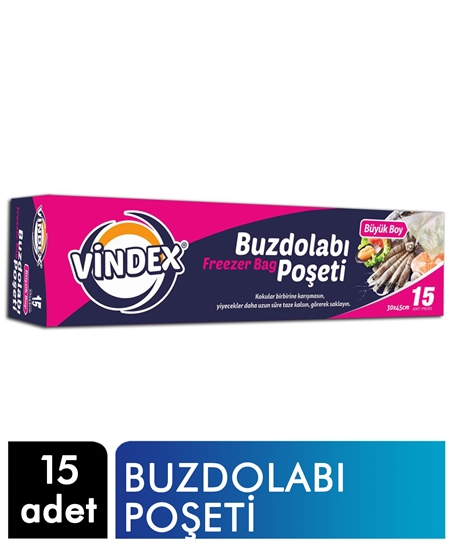 Picture of Vindex Buzdolabı Poşeti Büyük boy 15 Adet