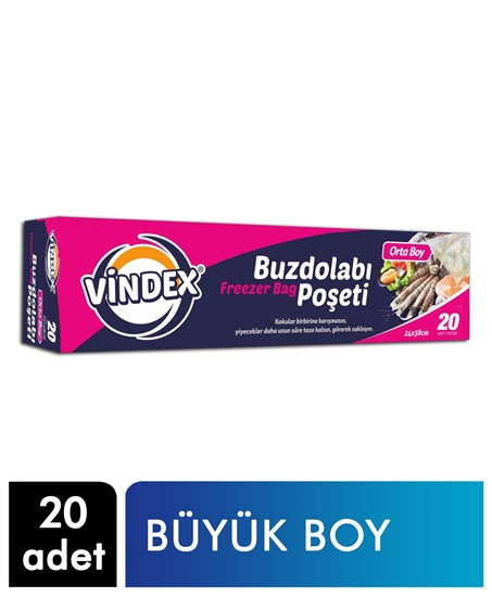 Picture of Vindex Buzdolabı Poşeti Orta Boy 20 Adet
