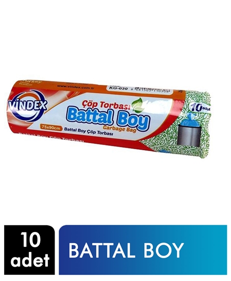 Picture of Vindex Çöp Torbası Battal Boy 75x90 10 Adet