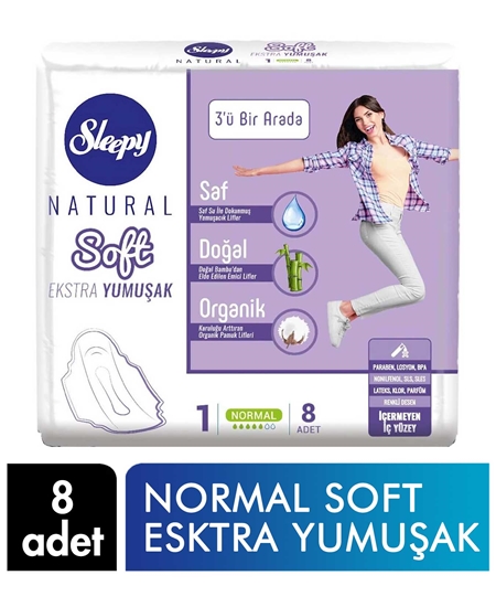 Picture of Sleepy Natural Hygienic Pad 8 X 24 Pack Normal Slim Extra Thin