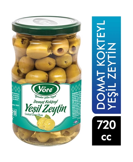Picture of Yöre Yeşil Zeytin 720 cc Koktely Domat 100-120 Calibre