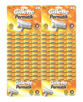 Gillette Permatik Carded Razor 96 Count Picture of Gillette Permatik Carded Razor 96 Count