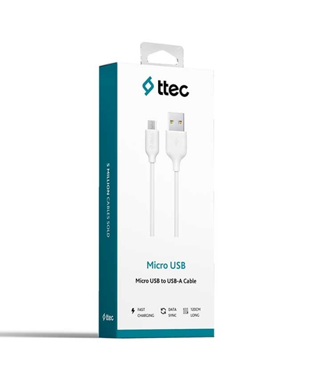 Picture of Ttec Şarj Kablosu Micro 2DK7530B Beyaz