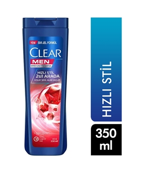 Clear Men Şampuan 350 ml  Hızlı Stil 2si1 Arada Kepeğe Karşı Etkili Picture of Clear Men Şampuan 350 ml  Hızlı Stil 2si1 Arada Kepeğe Karşı Etkili
