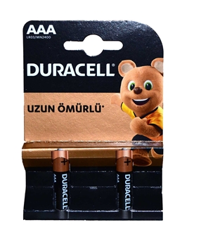 Duracell Basic Battery AAA 2's Duracell, AAA pil, ince kalem pil, kalem pil, pil, pil fiyatları, pil çeşitleri, kumanda pili, saat pili, ince pil, kalem piller, toptan pil satın al, toptan duracell, duracell fiyatları