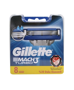 Gillette Mach3 Turbo Refill Razor Blade 8 Pack Picture of Gillette Mach3 Turbo Refill Razor Blade 8 Pack
