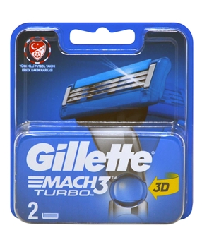 Gillette Mach3 Turbo  3D Refill Razor Blade 2's Picture of Gillette Mach3 Turbo  3D Refill Razor Blade 2's
