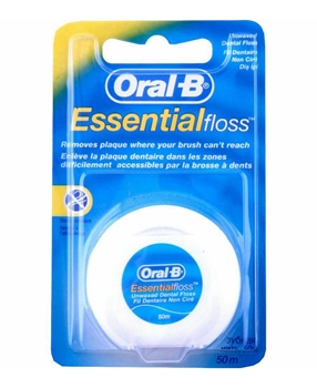 Oral B Dental Floss 50 m Essential Floss Oral-B, Diş İpi, Essential Floss, Nane, naneli, 50MT, 50m, 50 metre, diş arası temizliği, kaliteli diş ipi, diş eti sağlığı, sağlıklı diş etleri, parçalanmayan diş ipi, kopmayan diş ipi, komple ağız bakımı, diş eti temizliği, bakterileri temizler, , dişipi, disipi
