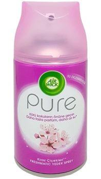 P-Airwick Freshmatic Pure Kiraz Çiçekleri Yedek Sprey Airwick, Freshmatic, kiraz, çiçekleri, kiraz çiçekleri, Yedek, spring delight, refill, fm, freşmatik, airwick yedeği, taptaze kokular, kırmızı çiçek kokuları, dağ kokusu, dağ esintisi, çiçek esansı, ferah koku, fresh koku, oda ferahlatıcı, kötü kokuları giderir, room scent, 25ml, spring, delight, fresh, pure, air wick, new, pure series, freşmatik, freşmatic, pure