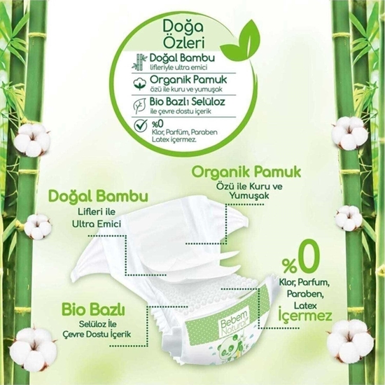 Picture of BEBEM MEGA PAKET 120 ADET NATURAL MAXI