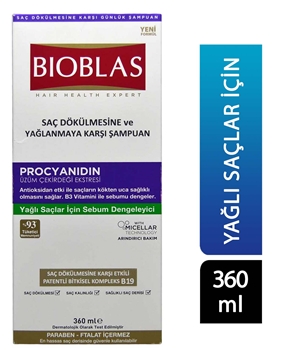 Bioblas Şampuan 360 ml Yağlı Saçlar İçin Picture of Bioblas Şampuan 360 ml Yağlı Saçlar İçin