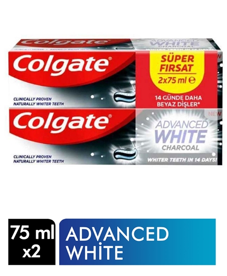 Picture of Colgate Diş Macunu Advanced White Charcoal 2x75ml