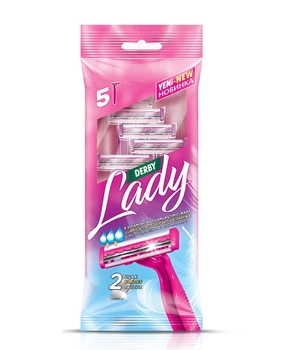 Derby LADY PLATINUM SHAVING BLADE 5'S POUCH Picture of Derby LADY PLATINUM SHAVING BLADE 5'S POUCH